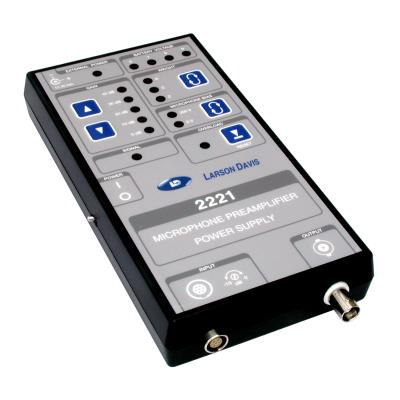 single channel power and amplification for precision mic, 7-pin lemo® input, internal batteries, 0 and 200 v polarization, flat (z), a or c-wt, 0 to 50 db gain range.